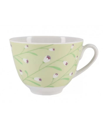 LOMONOSOV IMPERIAL PORCELAIN TEACUP AND SAUCER SPRING BREEZE 230 ML/7.8 OZ