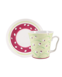 LOMONOSOV IMPERIAL PORCELAIN COFFEE LATTE HOT CHOCOLATE MUG SPRING BREEZE 360 ml/12.2 fl.oz