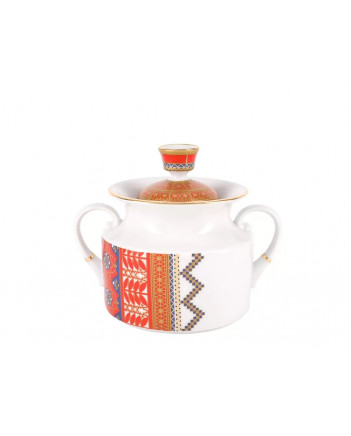 LOMONOSOV IMPERIAL PORCELAIN TEA SET SERVICE RUSSIAN STYLE 14 items