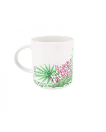 LOMONOSOV IMPERIAL PORCELAIN COFFEE LATTE HOT CHOCOLATE MUG JUNGLE 370 ml 12.5 oz