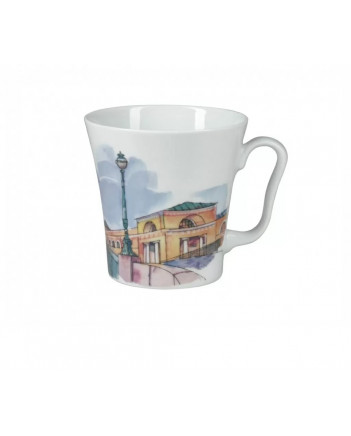 LOMONOSOV IMPERIAL PORCELAIN COFFEE LATTE HOT CHOCOLATE MUG MALO-KONYUSHENNIY BRIDGE 360 ml/12.2 fl.oz