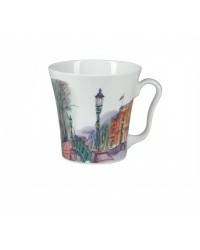 LOMONOSOV IMPERIAL PORCELAIN COFFEE LATTE HOT CHOCOLATE MUG ENGINEER BRIDGE 360 ml/12.2 fl.oz
