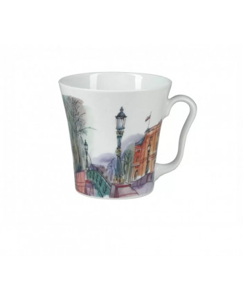 LOMONOSOV IMPERIAL PORCELAIN COFFEE LATTE HOT CHOCOLATE MUG ENGINEER BRIDGE 360 ml/12.2 fl.oz