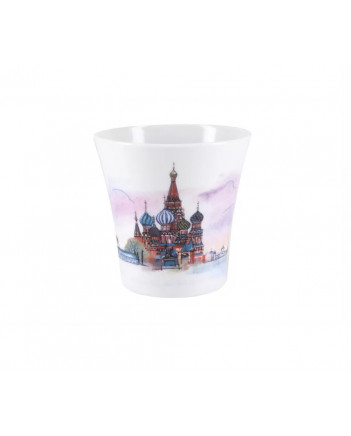 LOMONOSOV IMPERIAL PORCELAIN COFFEE LATTE HOT CHOCOLATE MUG MOSCOW RED SQUARE 360 ml/12.2 fl.oz