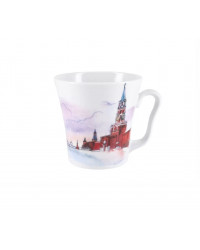 LOMONOSOV IMPERIAL PORCELAIN COFFEE LATTE HOT CHOCOLATE MUG MOSCOW RED SQUARE 360 ml/12.2 fl.oz