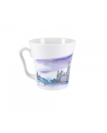 LOMONOSOV IMPERIAL PORCELAIN COFFEE LATTE HOT CHOCOLATE MUG MOSCOW FAMOUS HOUSE 360 ml/12.2 fl.oz