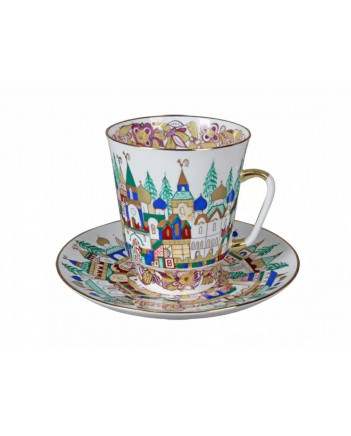 LOMONOSOV IMPERIAL BONE CHINA RARE PORCELAIN ESPRESSO CUP MAY ANCIENT RUSSIA 165 ml/5.6 fl.oz