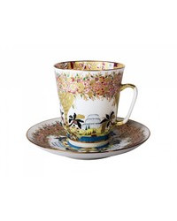 LOMONOSOV IMPERIAL BONE CHINA RARE PORCELAIN ESPRESSO CUP MAY SPRING TREES 165 ml/5.6 fl.oz