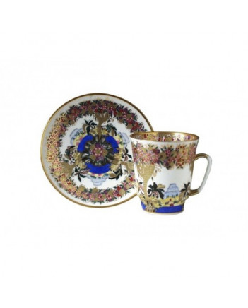 LOMONOSOV IMPERIAL BONE CHINA RARE PORCELAIN ESPRESSO CUP MAY SPRING TREES 165 ml/5.6 fl.oz