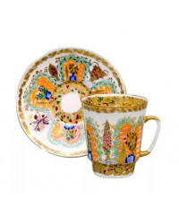 LOMONOSOV IMPERIAL BONE CHINA RARE PORCELAIN ESPRESSO CUP MAY MORNING 165 ml/5.6 fl.oz