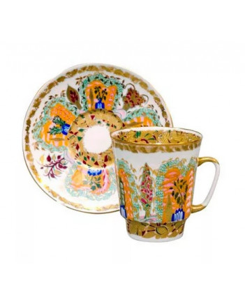 LOMONOSOV IMPERIAL BONE CHINA RARE PORCELAIN ESPRESSO CUP MAY MORNING 165 ml/5.6 fl.oz
