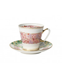 LOMONOSOV IMPERIAL BONE CHINA RARE PORCELAIN ESPRESSO CUP BLACK COFFEE TENDER WREATH 80 ml/2.7 fl.oz