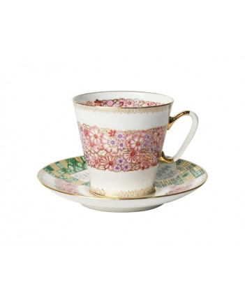 LOMONOSOV IMPERIAL BONE CHINA RARE PORCELAIN ESPRESSO CUP BLACK COFFEE TENDER WREATH 80 ml/2.7 fl.oz
