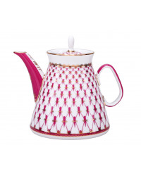 LOMONOSOV IMPERIAL PORCELAIN TEA SET SERVICE YOUЕР RED NET 20 items