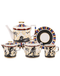 LOMONOSOV IMPERIAL PORCELAIN TEA SET SERVICE AIDA 15 items