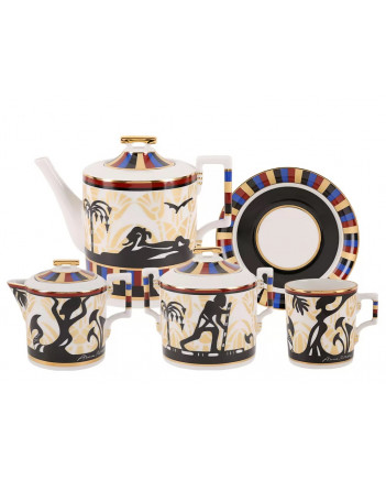 LOMONOSOV IMPERIAL PORCELAIN TEA SET SERVICE AIDA 15 items