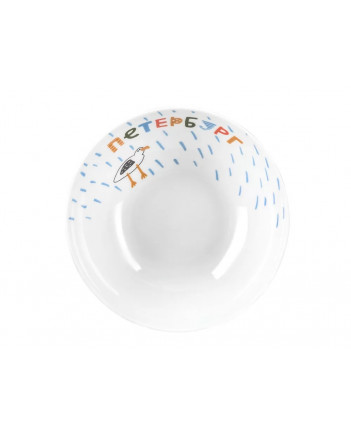 LOMONOSOV IMPERIAL PORCELAIN BABY SET 3PC: CUP, PLATE AND BOWL FUNNY SAINT PETERSBURG