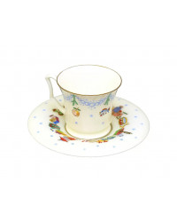 LOMONOSOV IMPERIAL BONE CHINA PORCELAIN ESPRESSO CUP YULIA  NEW YEAR TREE 145 ml/4.9 fl.oz