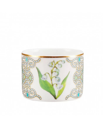 LOMONOSOV IMPERIAL PORCELAIN TEACUP AND SAUCER SOLO MAY LILY 300 ml/10.1 fl.oz