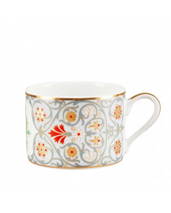 LOMONOSOV IMPERIAL PORCELAIN TEACUP AND SAUCER SOLO RED POPPY 300 ml/10.1 fl.oz