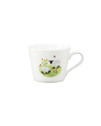 LOMONOSOV IMPERIAL PORCELAIN BABY SET 3PC: CUP, PLATE AND BOWL ON THE FARM