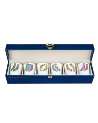 LOMONOSOV IMPERIAL PORCELAIN VODKA SHOT SET IN GIFT BOX SOCKS 