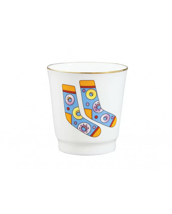 LOMONOSOV IMPERIAL PORCELAIN VODKA SHOT SET IN GIFT BOX SOCKS 