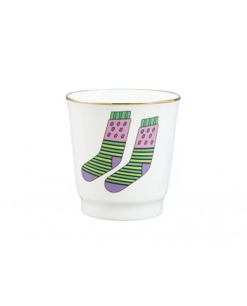 LOMONOSOV IMPERIAL PORCELAIN VODKA SHOT SET IN GIFT BOX SOCKS 