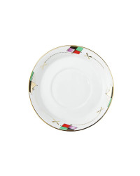 LOMONOSOV IMPERIAL PORCELAIN TEACUP AND SAUCER MUSUCAL INSTRUMENTS 220 ML 7.4 OZ