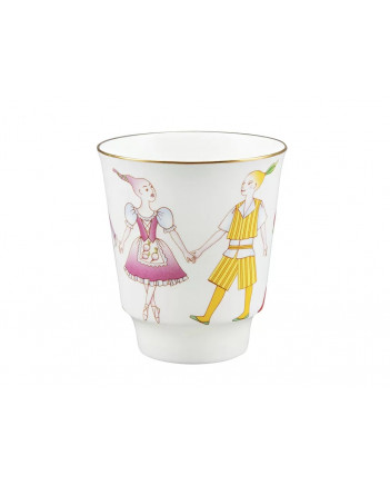 LOMONOSOV IMPERIAL BONE CHINA PORCELAIN ESPRESSO CUP SET MAY BALLET CIPOLLINO 165 ml/5.6 fl.oz