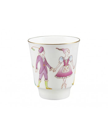 LOMONOSOV IMPERIAL BONE CHINA PORCELAIN ESPRESSO CUP SET MAY BALLET CIPOLLINO 165 ml/5.6 fl.oz