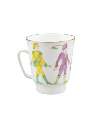 LOMONOSOV IMPERIAL BONE CHINA PORCELAIN ESPRESSO CUP SET MAY BALLET CIPOLLINO 165 ml/5.6 fl.oz