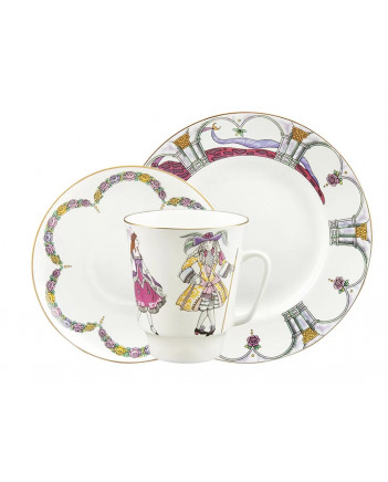 LOMONOSOV IMPERIAL BONE CHINA PORCELAIN ESPRESSO CUP SET MAY BALLET SLEEPING BEAUTY 165 ml/5.6 fl.oz