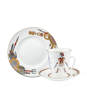 LOMONOSOV IMPERIAL BONE CHINA PORCELAIN ESPRESSO CUP SET MAY BALLET SPARTACUS 165 ml/5.6 fl.oz