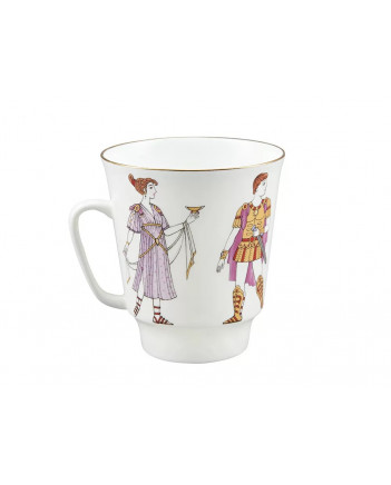 LOMONOSOV IMPERIAL BONE CHINA PORCELAIN ESPRESSO CUP SET MAY BALLET SPARTACUS 165 ml/5.6 fl.oz