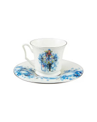 LOMONOSOV IMPERIAL BONE CHINA PORCELAIN ESPRESSO CUP YULIA WINTER 145 ml/10.1 fl.oz