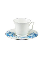 LOMONOSOV IMPERIAL BONE CHINA PORCELAIN ESPRESSO CUP YULIA WINTER 145 ml/10.1 fl.oz