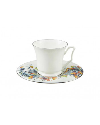 LOMONOSOV IMPERIAL BONE CHINA PORCELAIN ESPRESSO CUP YULIA AUTUMN 145 ml/10.1 fl.oz