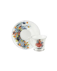 LOMONOSOV IMPERIAL BONE CHINA PORCELAIN ESPRESSO CUP YULIA AUTUMN 145 ml/10.1 fl.oz