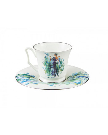 LOMONOSOV IMPERIAL BONE CHINA PORCELAIN ESPRESSO CUP YULIA SPRING 145 ml/10.1 fl.oz