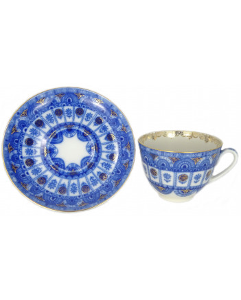 LOMONOSOV IMPERIAL PORCELAIN TEACUP AND SAUCER SPRING ARCHES 230 ML/7.8 OZ