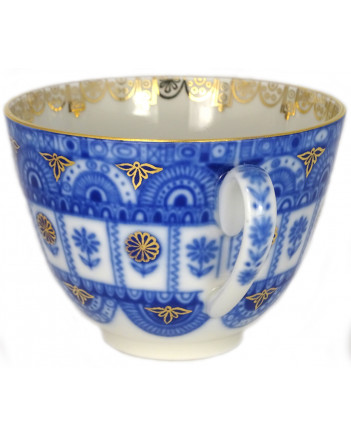 LOMONOSOV IMPERIAL PORCELAIN TEACUP AND SAUCER SPRING ARCHES 230 ML/7.8 OZ