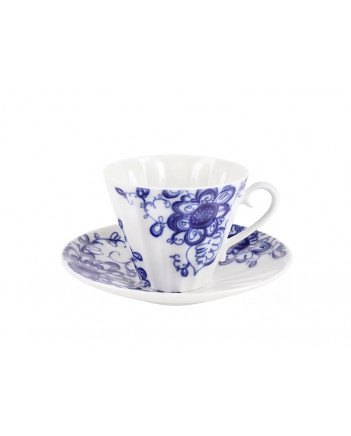 LOMONOSOV IMPERIAL PORCELAIN TEACUP AND SAUCER AURORA GARDEN 235 ML/8 OZ