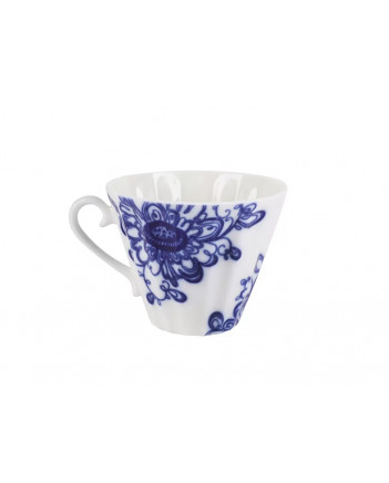 LOMONOSOV IMPERIAL PORCELAIN TEACUP AND SAUCER AURORA GARDEN 235 ML/8 OZ
