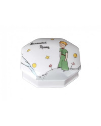 LOMONOSOV IMPERIAL PORCELAIN TREASURE JEWELERY BOX LITTLE PRINCE ON PLANET