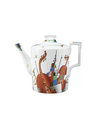 LOMONOSOV IMPERIAL PORCELAIN TEAPOT MUSICAL INSTRUMENTS 1000 ml 33.8 fl.oz
