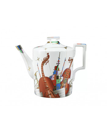 LOMONOSOV IMPERIAL PORCELAIN TEAPOT MUSICAL INSTRUMENTS 1000 ml 33.8 fl.oz