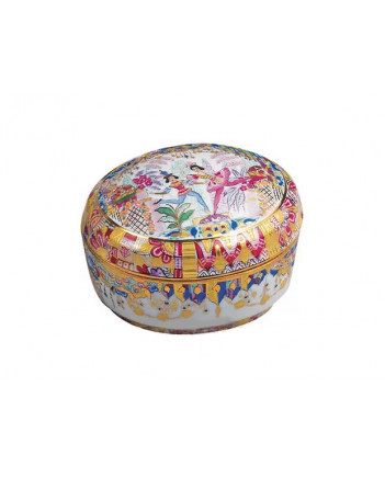 LOMONOSOV IMPERIAL PORCELAIN TREASURE JEWELERY BOX OVAL RUSSIAN BALLET
