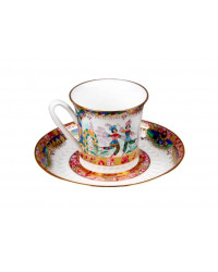 LOMONOSOV IMPERIAL BONE CHINA PORCELAIN ESPRESSO CUP RUSSIAN BALLET 70 ml 2.4 fl.oz