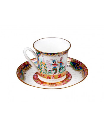 LOMONOSOV IMPERIAL BONE CHINA PORCELAIN ESPRESSO CUP RUSSIAN BALLET 70 ml 2.4 fl.oz